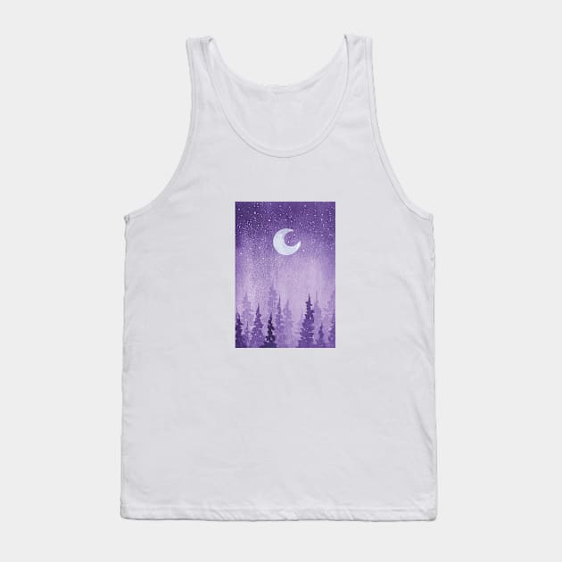 Watercolor forest Tank Top by RosanneCreates